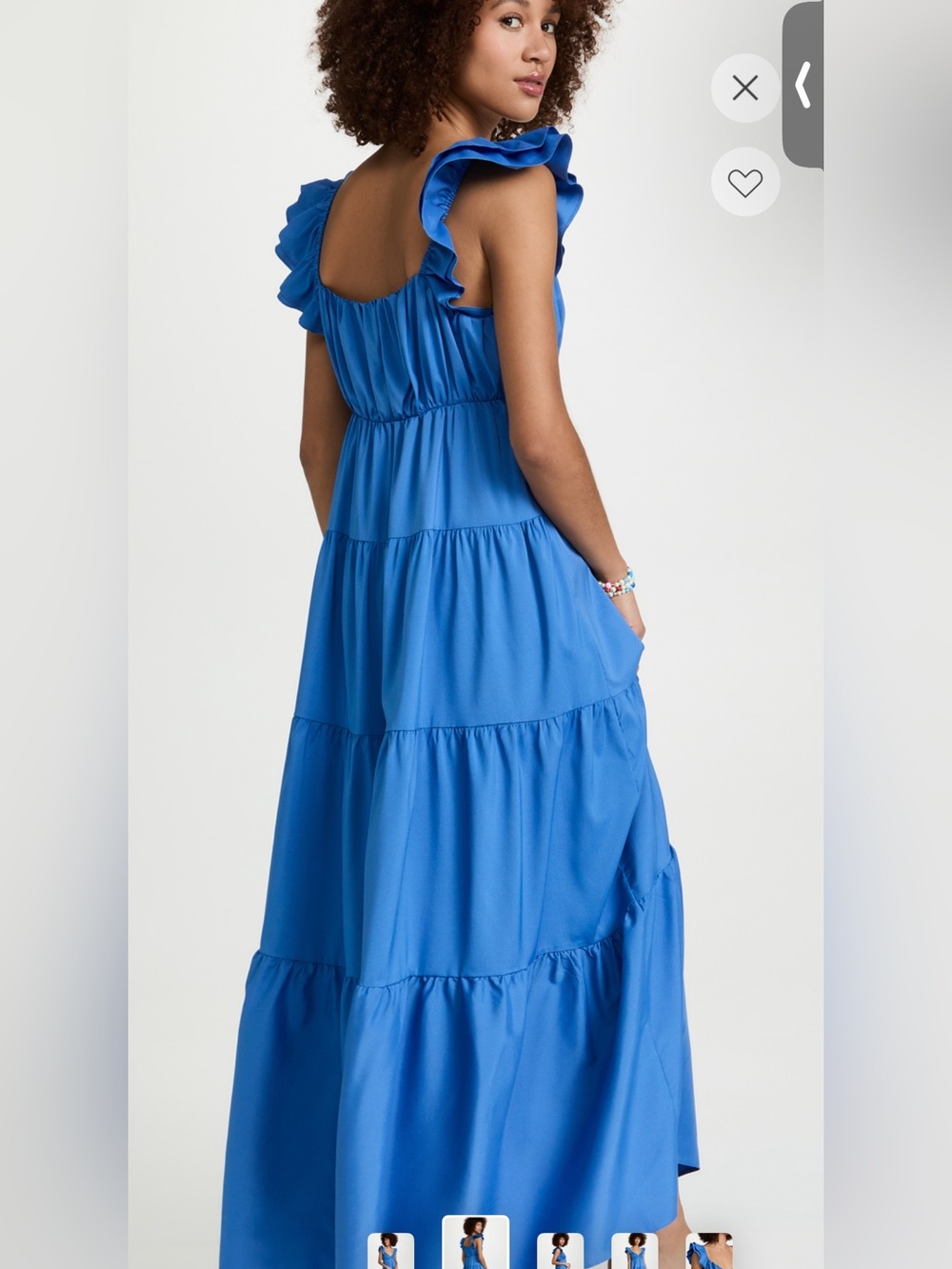 ENGLISH FACTORY Ruffle Sleeve Maxi Dress - Picture 2 of 3